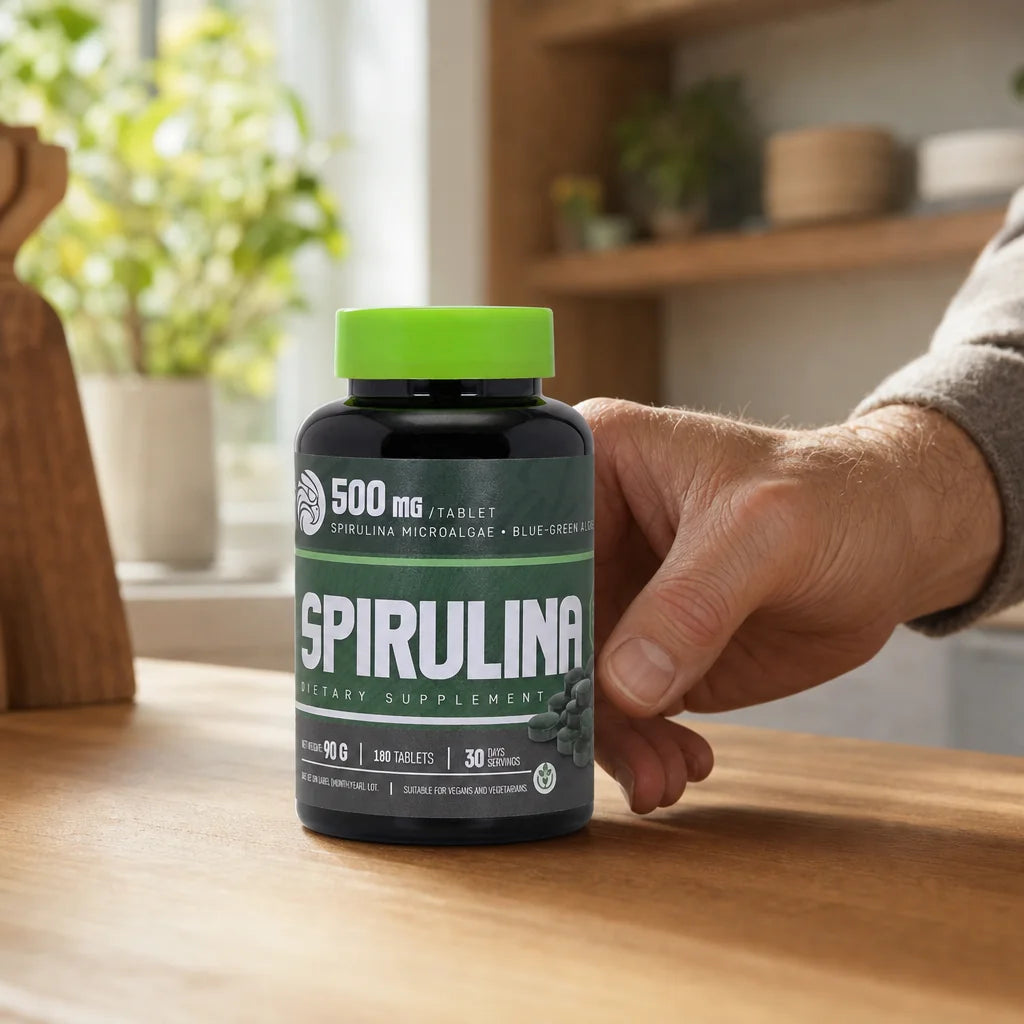 Mannavita Spirulina, tablety 500 mg • 180 ks.