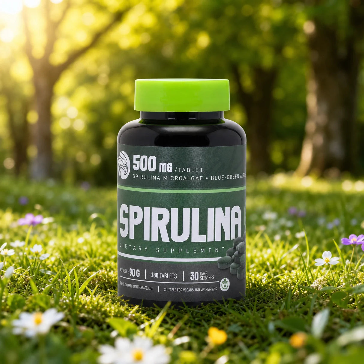 Mannavita Spirulina, tablety 500 mg • 180 ks.