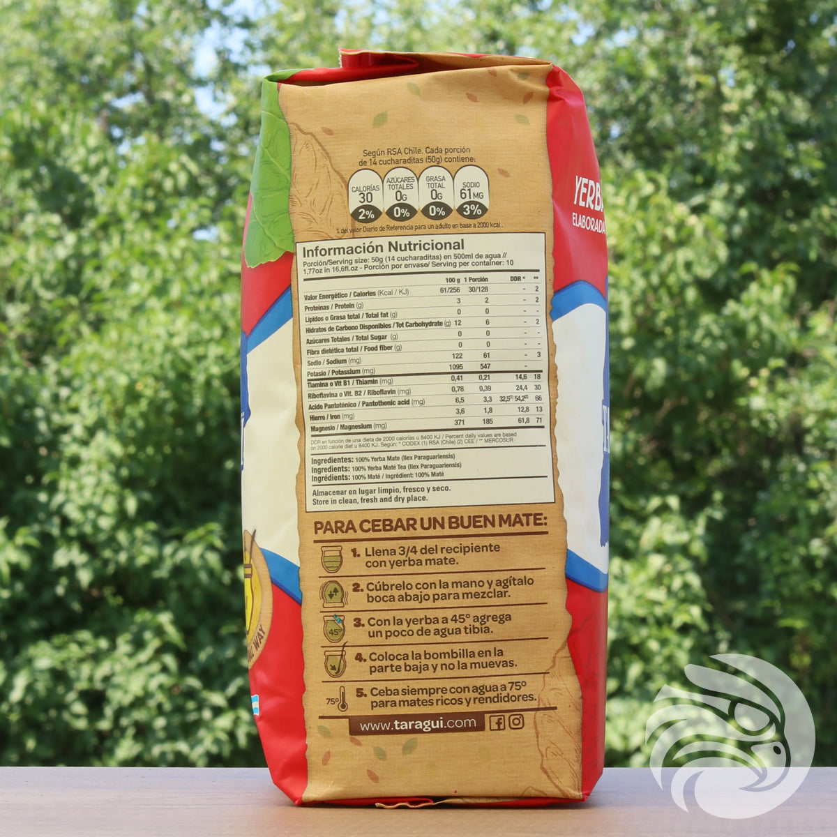 Taragüi yerba maté čaj • S obsahom stoniek • 500 g