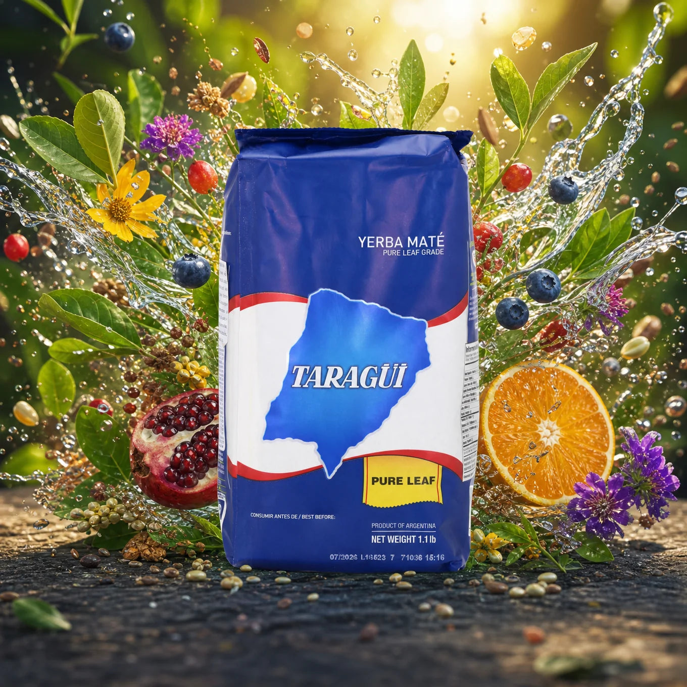 Taragüi čaj yerba maté • čisté listy – bez stoniek (Sin palo) • 500 g
