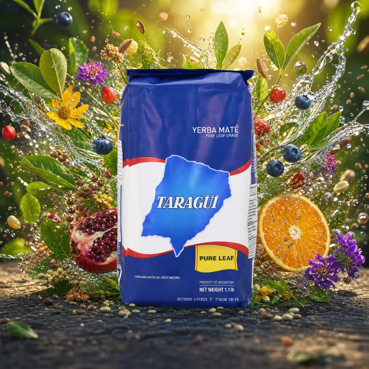 Taragüi čaj yerba maté • čisté listy – bez stoniek (Sin palo) • 500 g