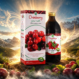 Mannavita Brusnicová 100 % čistá lisovaná šťava • 500 ml