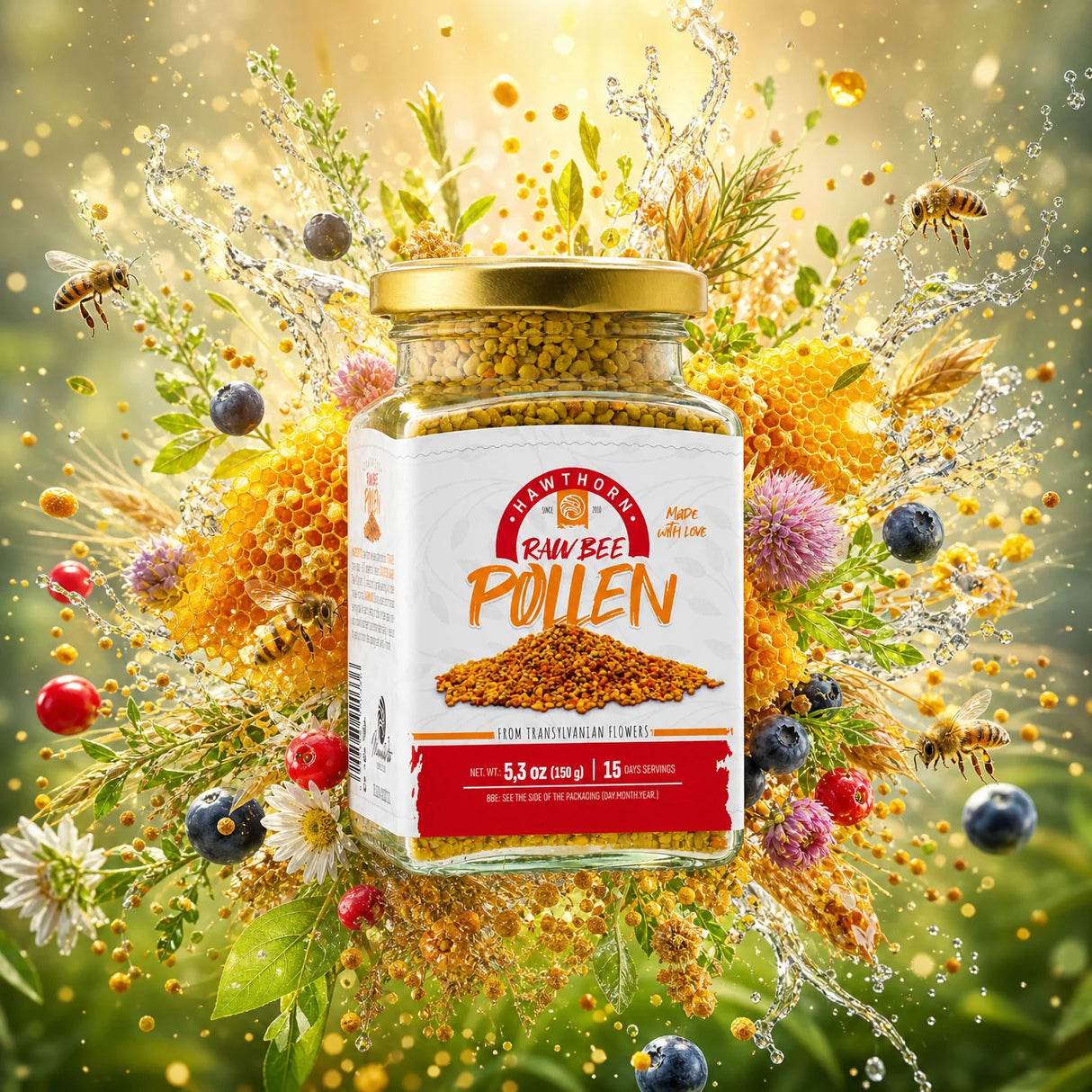 Mannavita surový Hlohový včelí peľ • 150g