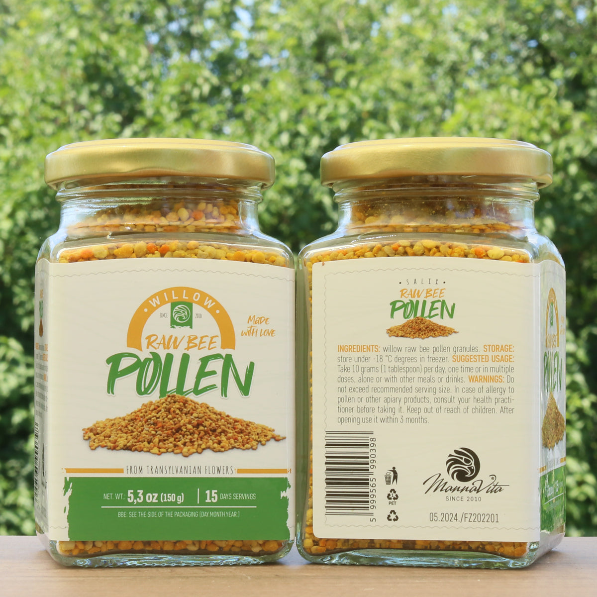 Mannavita surový Vŕbový včelí peľ • 150 g